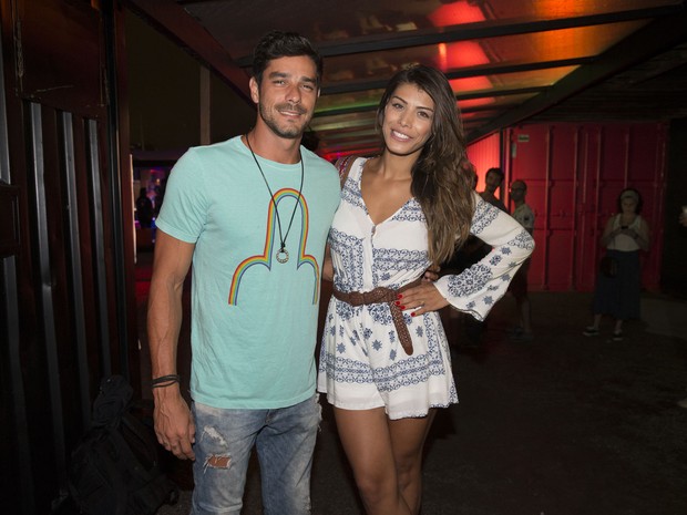 Ex-BBBs Diego Gossi e Franciele Almeida em festa no Rio (Foto: Felipe Panfili/ Divulgação)