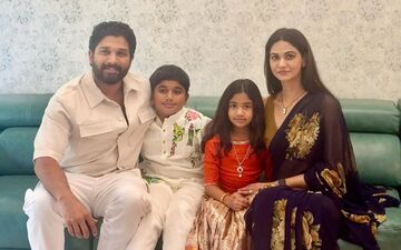 Allu Arjun Celebrates Makar Sankranti With Wife Sneha Reddy And Kids, Ayaan And Arha! 