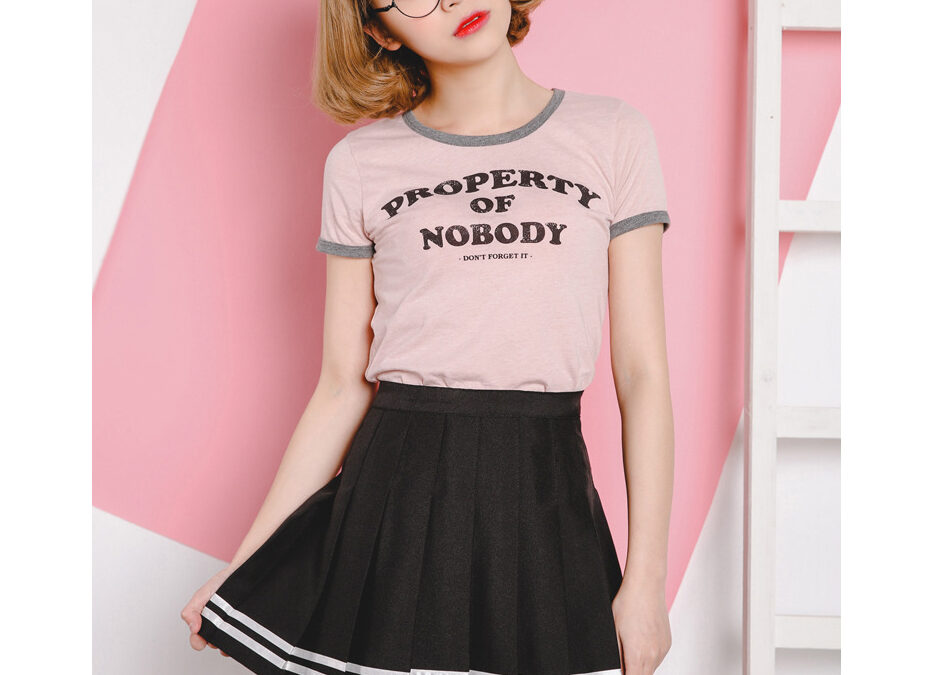 School Girl Pleated Skirt Black