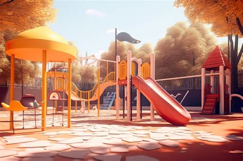 Amazing Children Play Area Ideas for Schools and Playgrounds Stock Illustration - Illustration ...