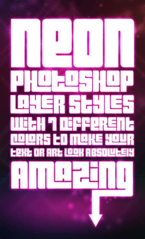 Free Neon Photoshop Styles by MosheSeldin on DeviantArt