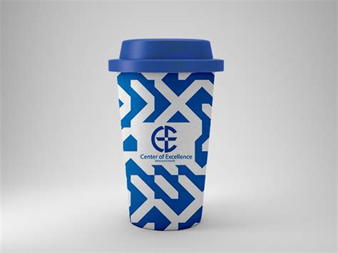 free cup logo mockup on Behance