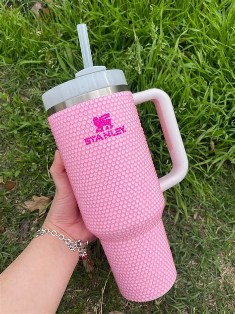 Pink on Pink Stanley Tumbler Rose Quartz 40 Oz - Etsy | Trendy water bottles, Fun cup, Cute cups