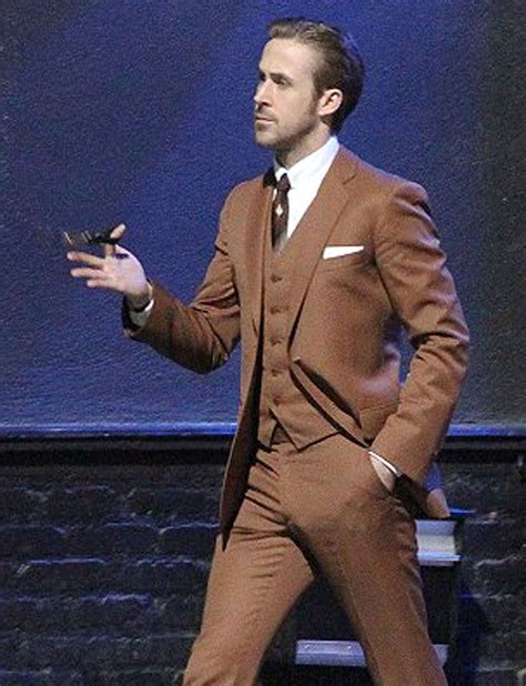 Ryan Gosling Brown La La Land Suit Men’s Suits, Dress Suits, Groom Suits, Ryan Gosling Suit ...