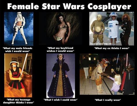 Female cosplayer meme my friend made (she is in the last pic) : r/StarWars