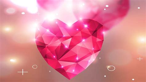 Diamond Pink Heart Wallpaper - Wallpaper Sun