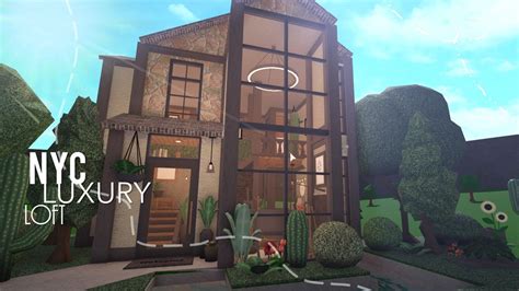 BLOXBURG: NYC luxury loft 59k l tour + speedbuild ♡ - YouTube