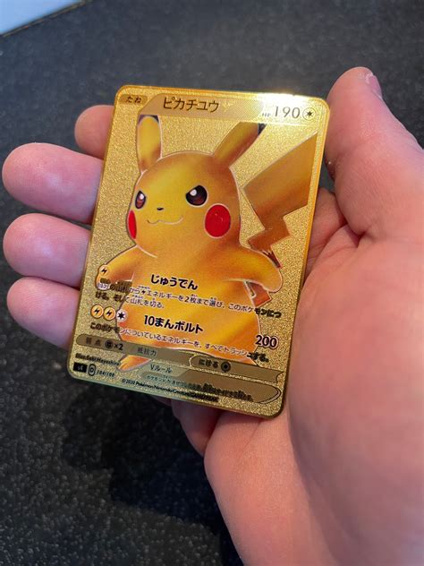 Metal gold pokemon cards - bxecare