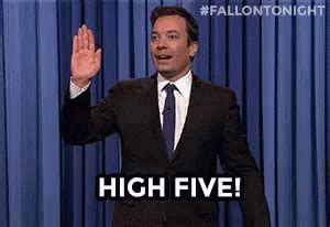 High Five Jimmy Fallon GIF - HighFive JimmyFallon FallonTonight - Discover & Share GIFs