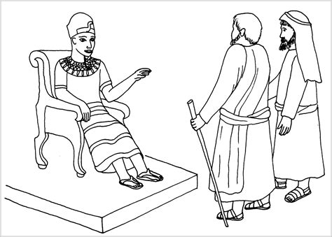 Moses And Pharaoh Coloring Pages at GetColorings.com | Free printable colorings pages to print ...