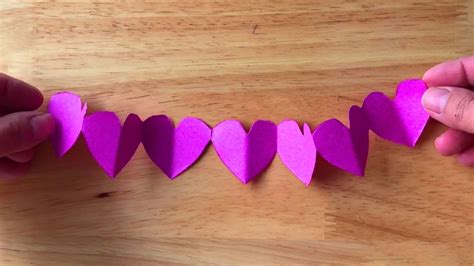 How To Make Heart Paper Chains - rerwerwerty