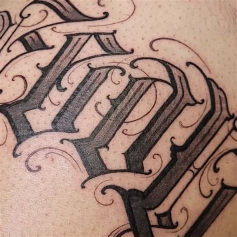 Custom Lettering Tattoo Style — Guru Tattoo | Tattoo Guru's in Pacific Beach & Little Italy