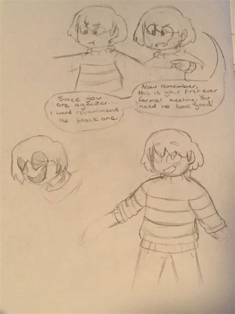 Undertale - Chara and Frisk sketches by colourmix on DeviantArt