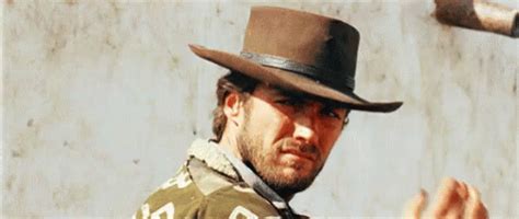 Clint Eastwood Hat Tip GIF - AFistfulOfDollars ClintEastwood ManWithNoName - Discover & Share GIFs