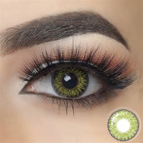 3 Tone Gemstone Green Color Eye Contact Lenses - FreshGo Contacts