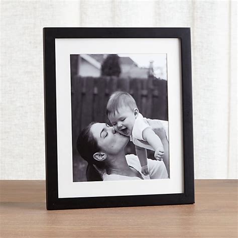 Matte Black 8x10 Picture Frame | Crate and Barrel