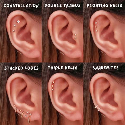 6 Must-Try Trending Ear Piercing Placement Styles - Impuria.com