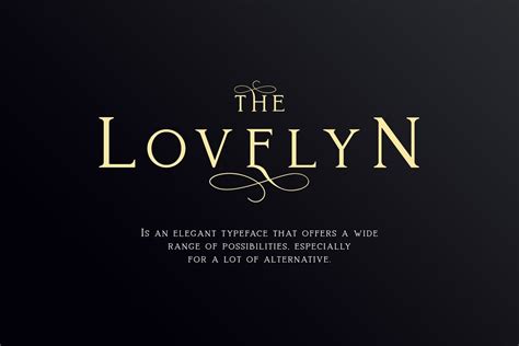 Lovelyn Elegant Serif Typeface - Download Fonts