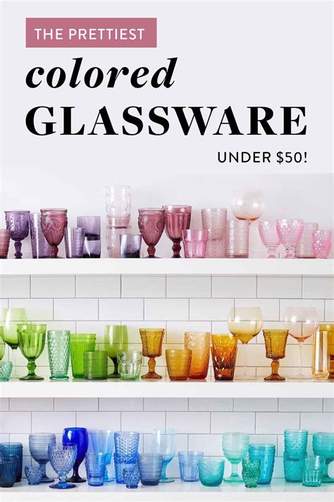 The Prettiest Colored Drinking Glasses Your Kitchen Needs (on Amazon!)