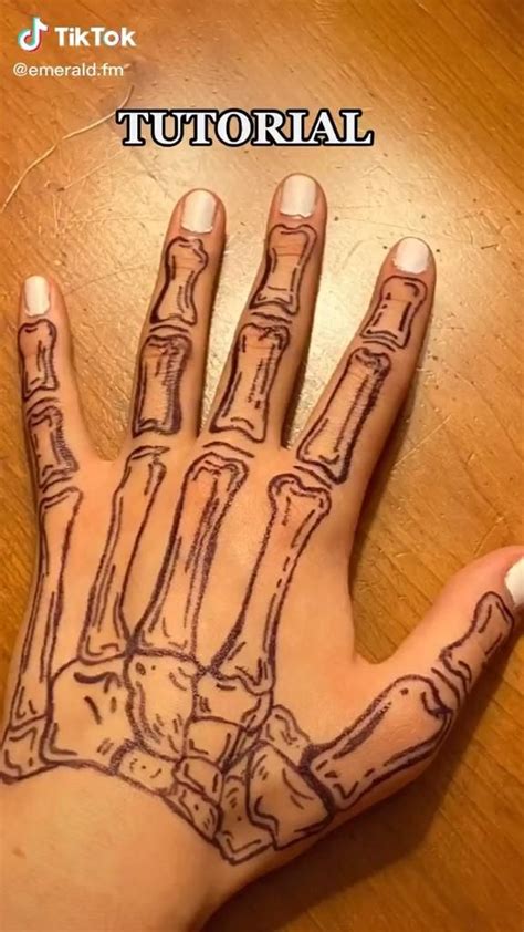 Skeleton hand tutorial – Artofit