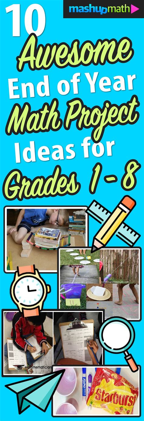 10 Awesome End of Year Math Project Ideas | Math projects, Project ideas and Math