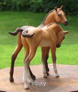 Cybis Horses Porcelain Foals Statue Colt Filly 1969 Darby & Joan Figurine Rare