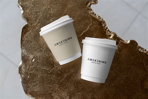 Coffee Cup MockUp Set - Design Cuts