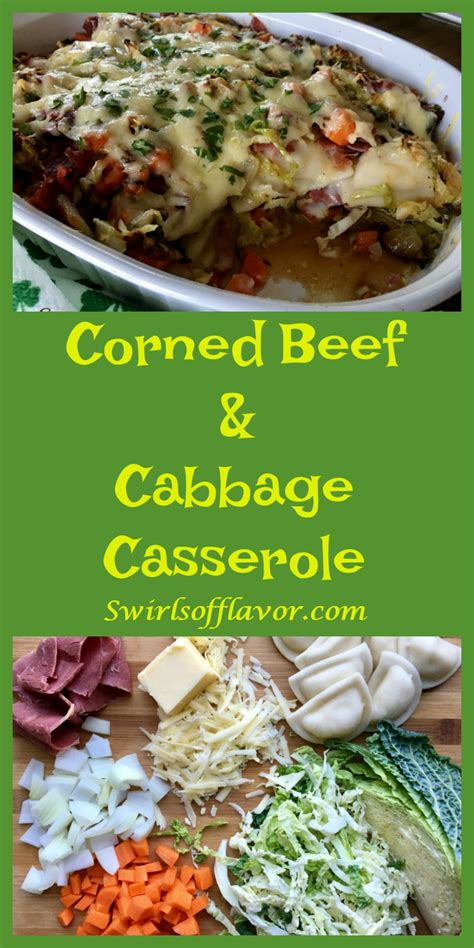 Corned Beef Casserole With Cabbage - Swirls of Flavor