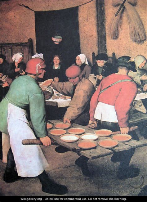 Peasant wedding (detail 1) - Pieter the Elder Bruegel - WikiGallery.org, the largest gallery in ...