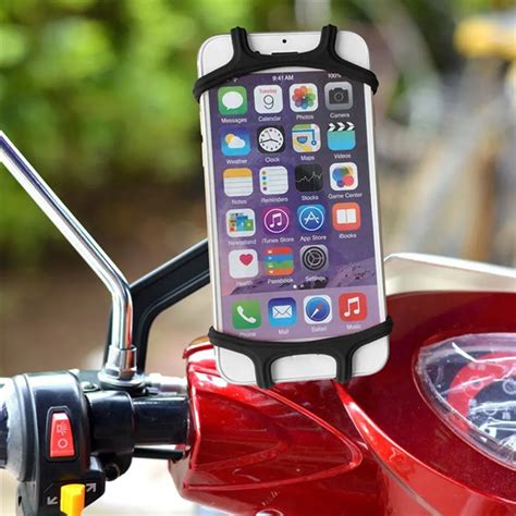 Bike Bicycle Silicon Bicycle Handlebar Phone Holder High Elasticity Mobile Phone Support Bike ...