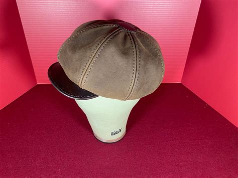 Leather Newsboy Hat - Etsy