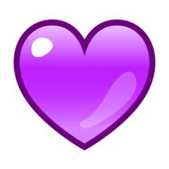 Purple Heart Emoji Png