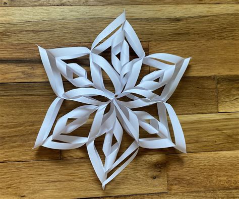 DIY 3D Paper Snowflake : 11 Steps (with Pictures) - Instructables