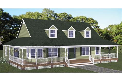 House Plan 526-00066 - Farmhouse Plan: 1,704 Square Feet, 3 Bedrooms, 2.5 Bathrooms | Porch ...