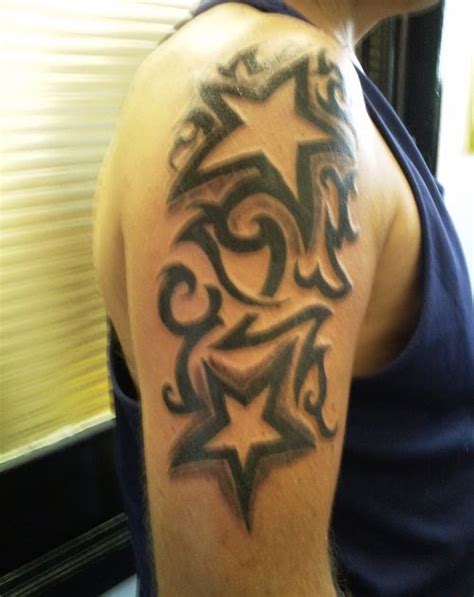 BEST OF JAPANESE TATTOO: Tribal star tattoo for shoulder