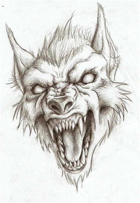 Pin by Mia Webster on Surrealism | Werewolf drawing, Sketches, Scary drawings