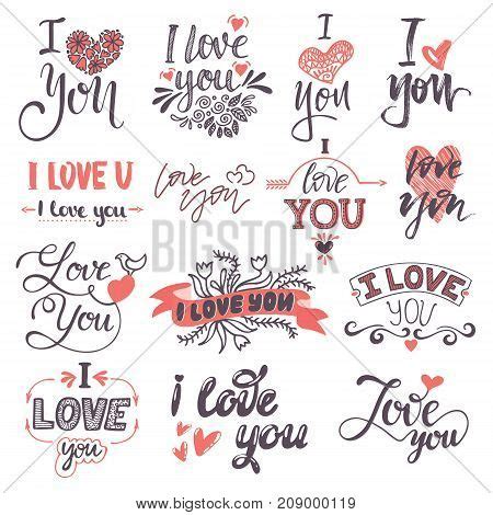 Love You Text Logo Vector & Photo (Free Trial) | Bigstock