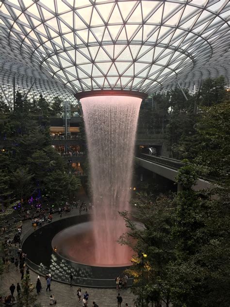 DAANIS: Indoor Waterfall At Jewel Changi Airport