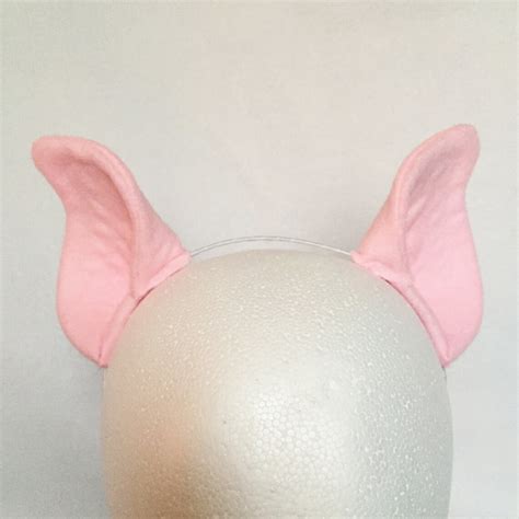 Pig Ears or tail pig costume pink pig ears pink realistic pig | Etsy