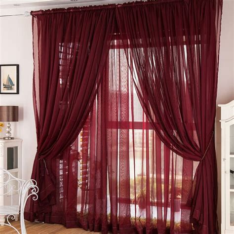 Exemplary Red Sheer Curtains Pleated Drapes For Sliding Glass Doors