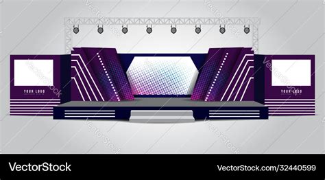 Event stage design for business conferences Vector Image