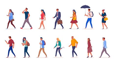 People walking Vectors & Illustrations for Free Download | Freepik