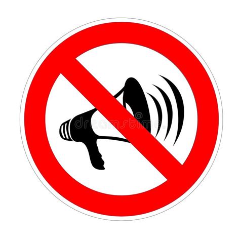 No noise allowed stock illustration. Illustration of silent - 34457186