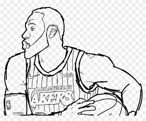 Lebron James/ Lakers - Sketch, HD Png Download - 2348x1838(#6037792) - PngFind