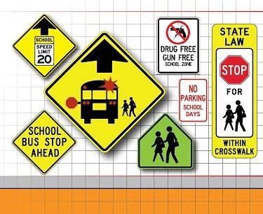 Traffic Signs | School Area Signs | Road Signs