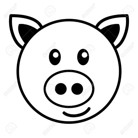 Simple Drawing Of A Pig at GetDrawings | Free download