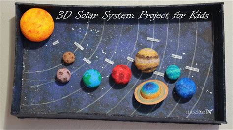 How to make 3D Solar System Project for Kids | Solar system projects, Solar system projects for ...