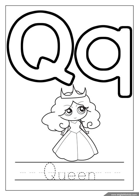 Printable Letter Q Coloring Pages