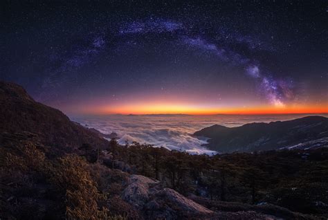 Cloud Landscape Milky Way Nature Night Panorama Sky Starry Sky Stars, HD Nature, 4k Wallpapers ...