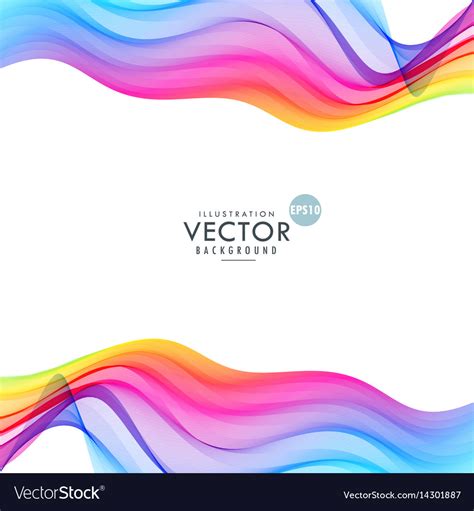 Colorful wave design abstract background Vector Image